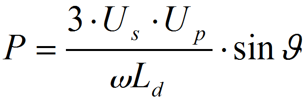 Leistungsberechnung unter Berücksichtigung des Polradwinkels
