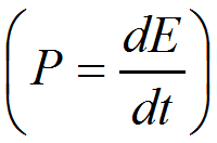 Leistung als Energieänderung im zeitlichen Intervall