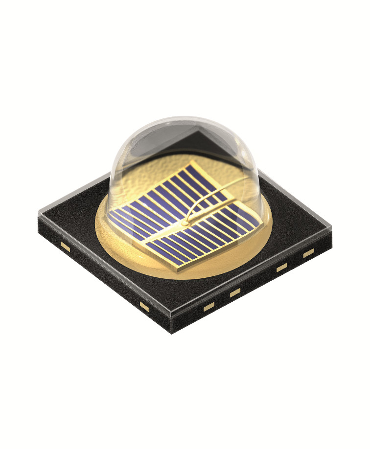 Dank der infraroten Hochleistungs-LED SFH 4725S können räumlich verteilte Beleuchtungssysteme mit schwarmähnlicher Intelligenz agieren. Bild: Osram